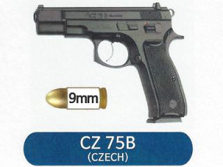 CZ 75B 口径：９ｍｍ 製造国：チェコ 10発 40,000ウォン