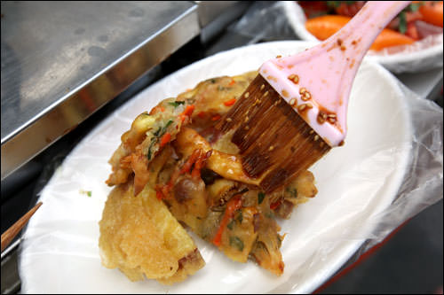 ヤチェ(野菜のかき揚げ)