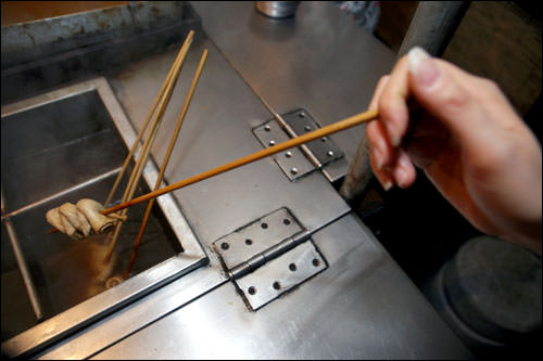 食べ終わった串は