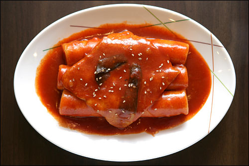 米から作ったトッポッキ