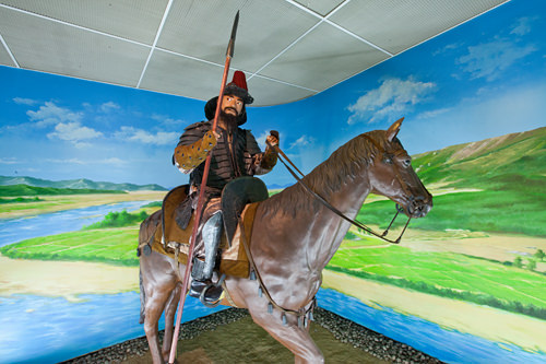 馬に跨った凛々しい姿の伽耶将軍(伽耶)