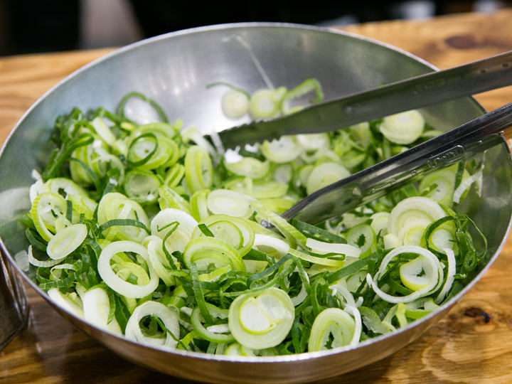 ネギ+塩・胡椒でシンプルに