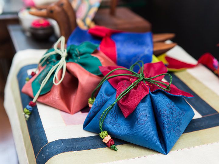 韓国の伝統手芸「ポジャギ巾着」