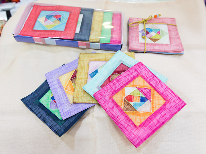 ポジャギのコースターは大人女子にも喜ばれそう