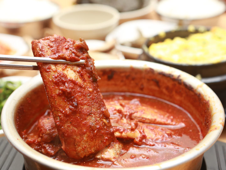 ピリ辛の太刀魚が絶品