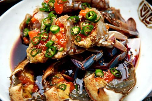 カンジャンケジャンは
煮立たせて冷ました醤油ダレを使用