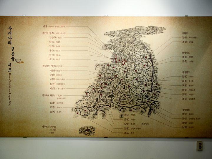 韓国全国の家醸酒地図