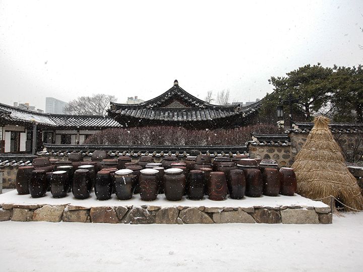 雪が降れば真っ白になる家屋