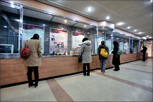 漢灘江観光事業所内の展示室