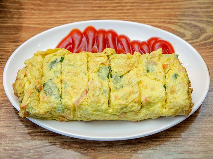 ボリューム満点の玉子焼き