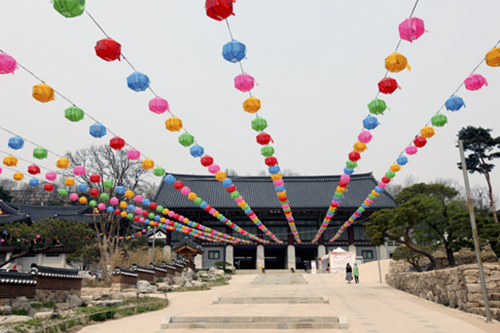 法王楼に向かう参道
