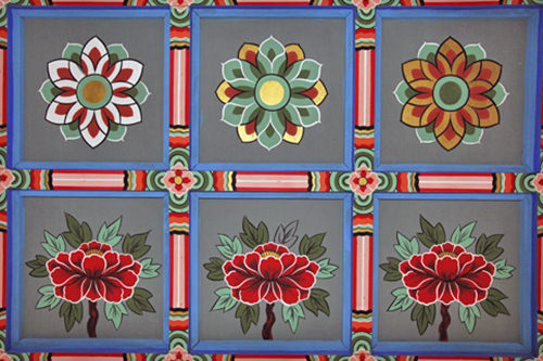 法王楼の天井の絵