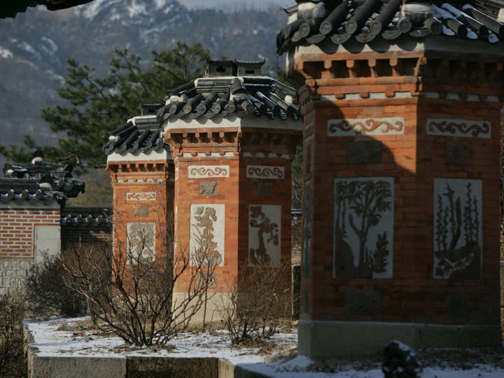 峨眉山庭園の煙突