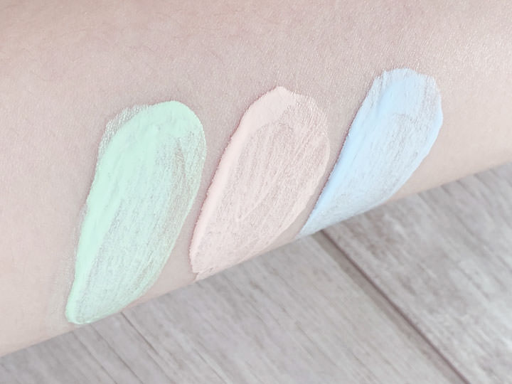 左から順番に「ミント」「ラベンダー」「セレニティー」