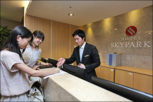 1階のフロントで
チェックイン