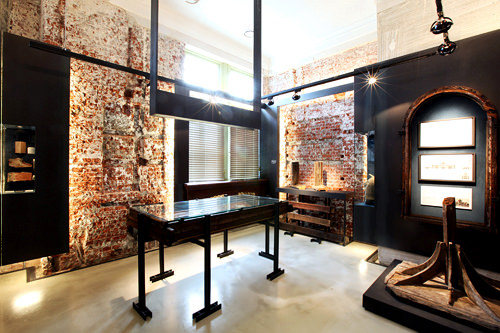 理容室を使った展示