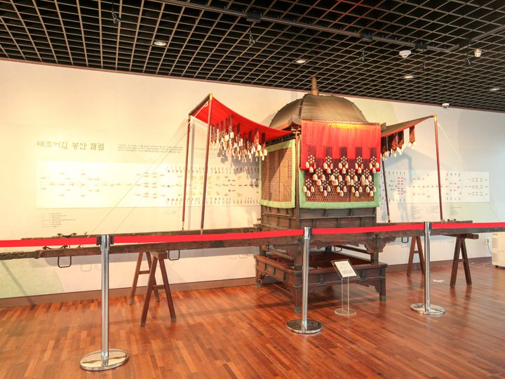 御真の奉安時に使用されたかご