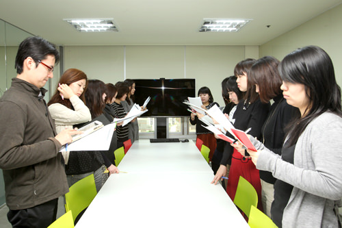 当日は朝からミーティング