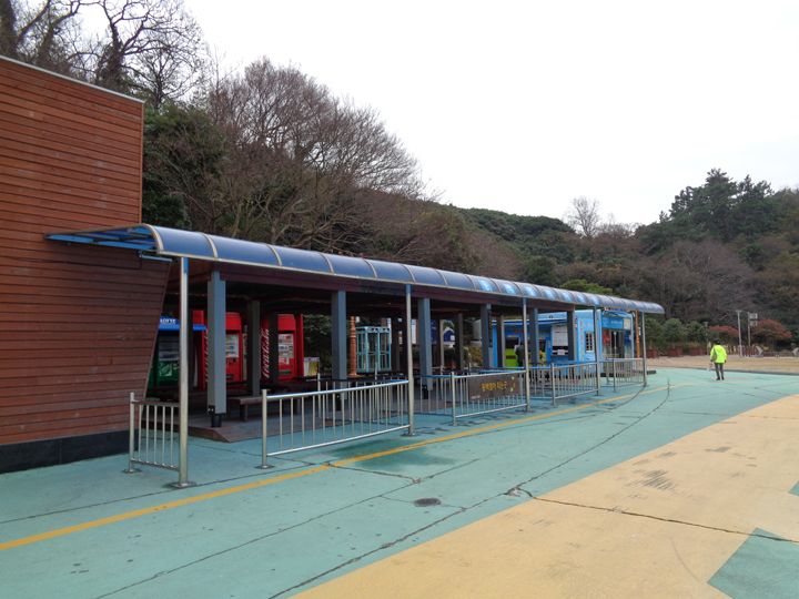 復路の椿列車乗り場