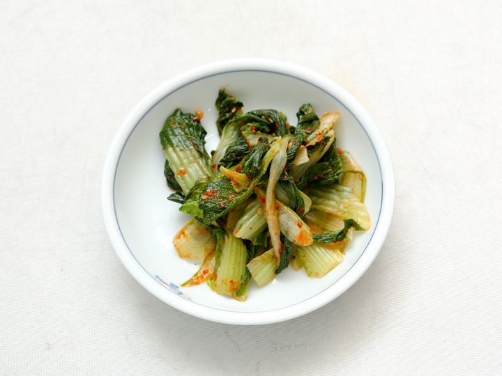 オルガリ(白菜の一種)の和え物