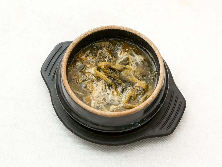 大根葉のスープ