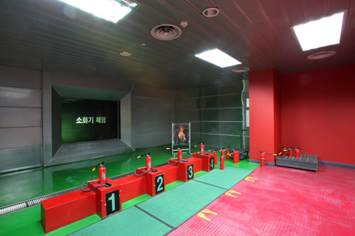 消火器体験コーナー