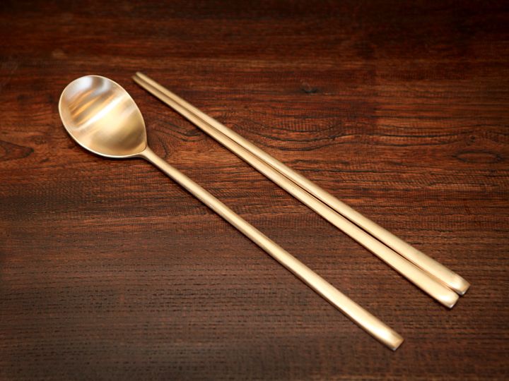 真鍮のスプーンと箸セット