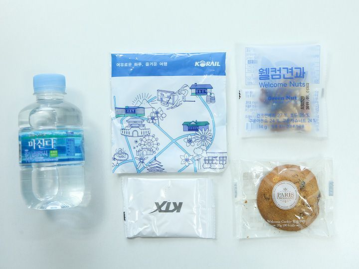 KTX特室のスナックセットは季節ごとに変更