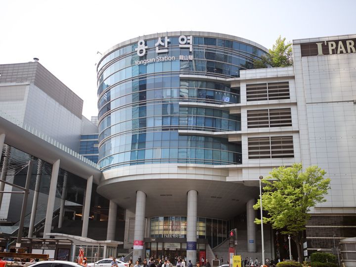 【龍山(ヨンサン)駅】
全羅線(全州、木浦)の発着本数が多い