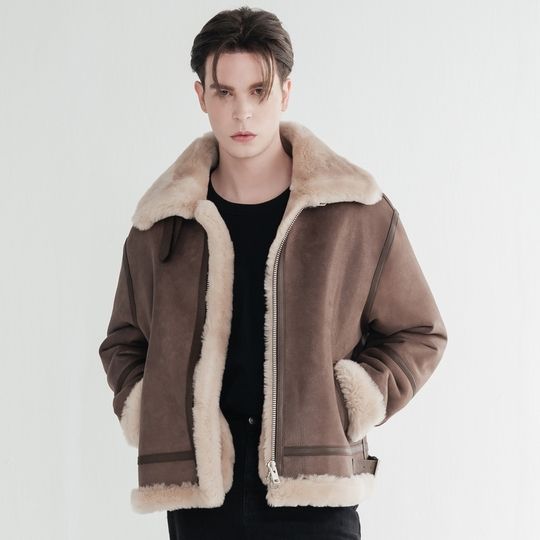 メンズムートンジャケット