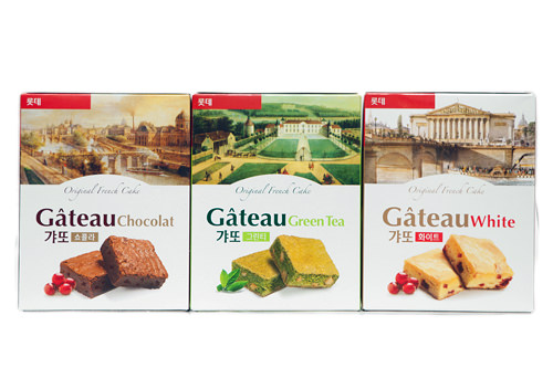 ロッテ「Gateau(ギャット)」
(左からショコラ、グリーンティー、ホワイト)