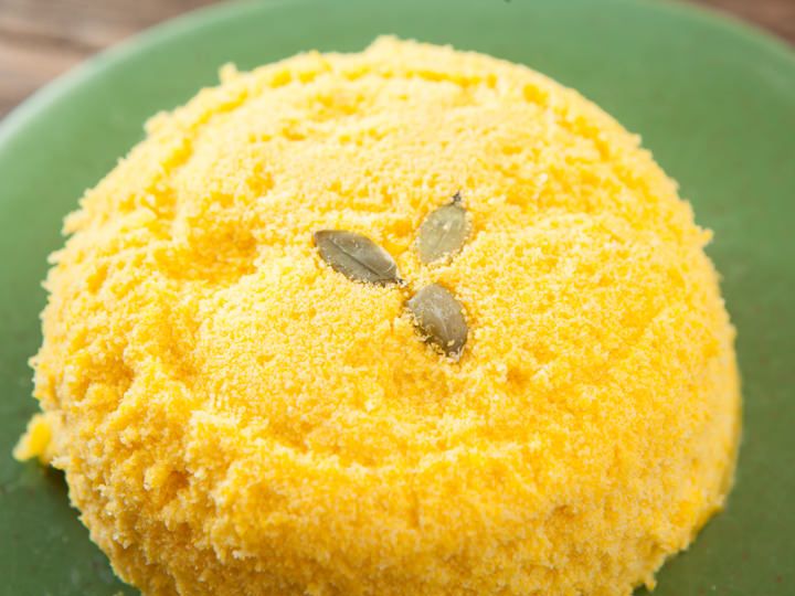 かぼちゃの蒸し餅