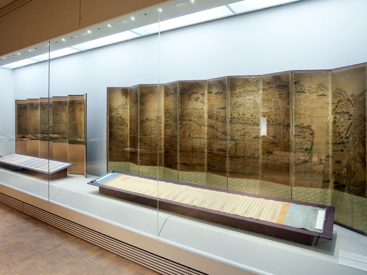 戦闘の様子を伝える屏風(朝鮮時代)