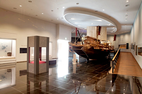 海上強国であった百済時代の船の模型