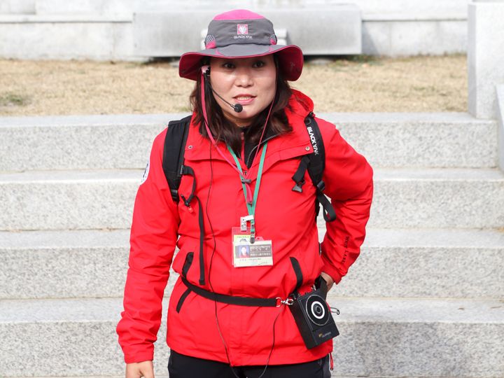 ガイドさんが同行して観光地を丁寧に案内