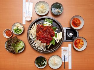 鶏の鉄板炒め