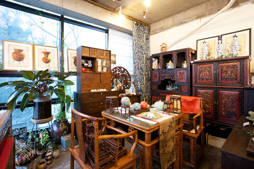 アジアン家具が集まった空間