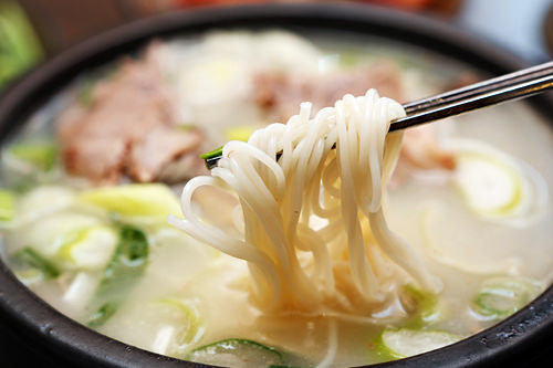 素麺もスープとからめて