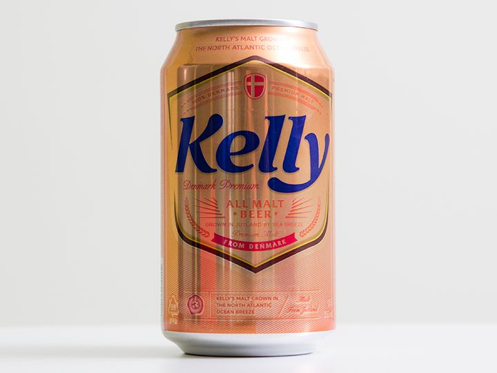 Kelly(ケリー) (ラガー:4.5%)
2023年発売開始。デンマークの柔らかいプレミアム麦芽を100%使用。ダブル熟成工法により、まろやかなのに強烈な味を実現