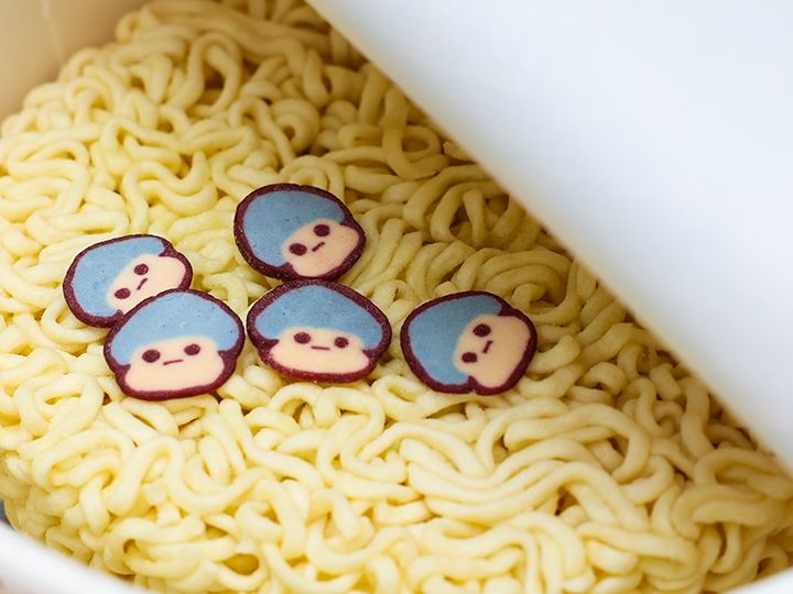 かわいいきのこキャラクターの具材