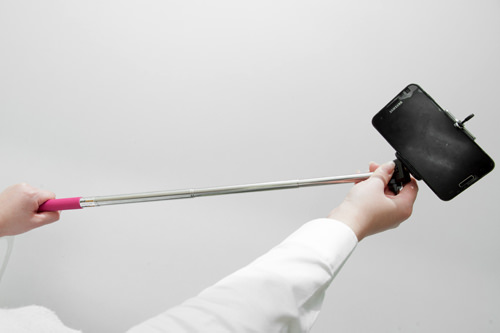 3.お好みの長さまで柄を伸ばして撮影開始!