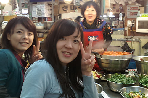 アジュンマも一緒に~!