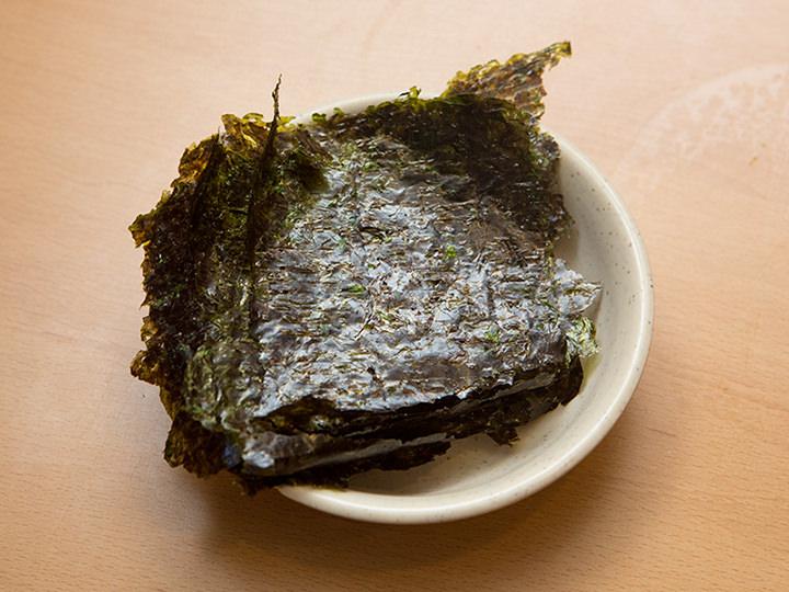 口の中でさっと溶ける海苔