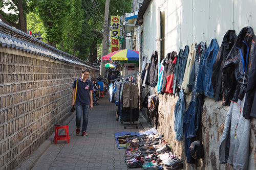 撮影が行なわれた路地