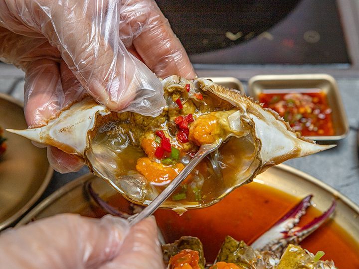 蟹味噌もたっぷり