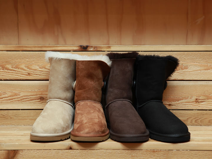 ムートンブーツは雪が降っても滑りにくい