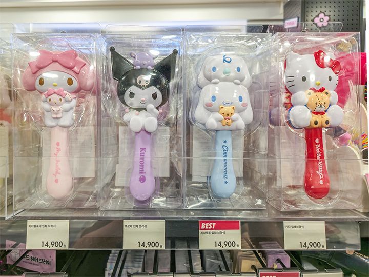 韓国でしか買えないサンリオグッズもずらり