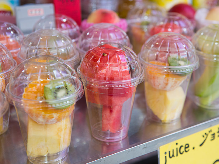 お好みフルーツのフレッシュジュースを