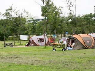 レンタルテントにチメク！汝矣島公園でヒーリング