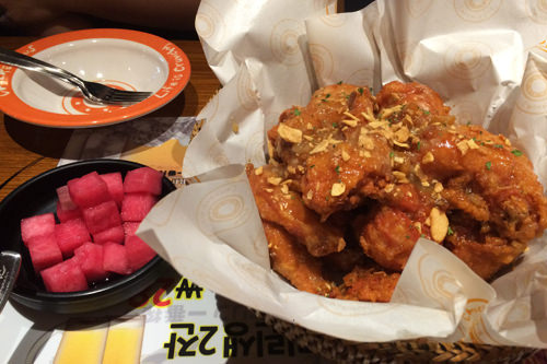 ガーリックフライドチキン 17 500ウォン 今日 なに食べる 2016 06 17 韓国旅行 コネスト